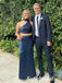 Sexy Soft Satin Halter Sleeveless Lace Up Back Mermaid Floor Length Prom Dress, PD01039