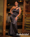 Sexy Mismatched Black Soft Satin Sleeveless Mermaid Floor Length Bridesmaid Dresses, SFWG00599