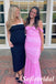 Sexy Chiffon Off Shoulder Sleeveless Floor Length Mermaid Maxi Prom Dress, PD01145
