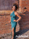 Sexy Soft Satin Halter Backless Mermaid Floor Length Bridesmaid Dresses, SFWG00585