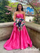 Sweety Satin Sweetheart A-Line Long Prom Dresses, PD0936