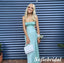Sexy Soft Satin Spaghetti Straps Sleeveless Backless Mermaid Prom Dress, PD01021