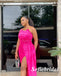 Sexy Satin Sweetheart Sleeveless Side Slit Mermaid Long Prom Dresses, PD0920