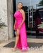 Sexy Satin Sweetheart Sleeveless Side Slit Mermaid Long Prom Dresses, PD0920