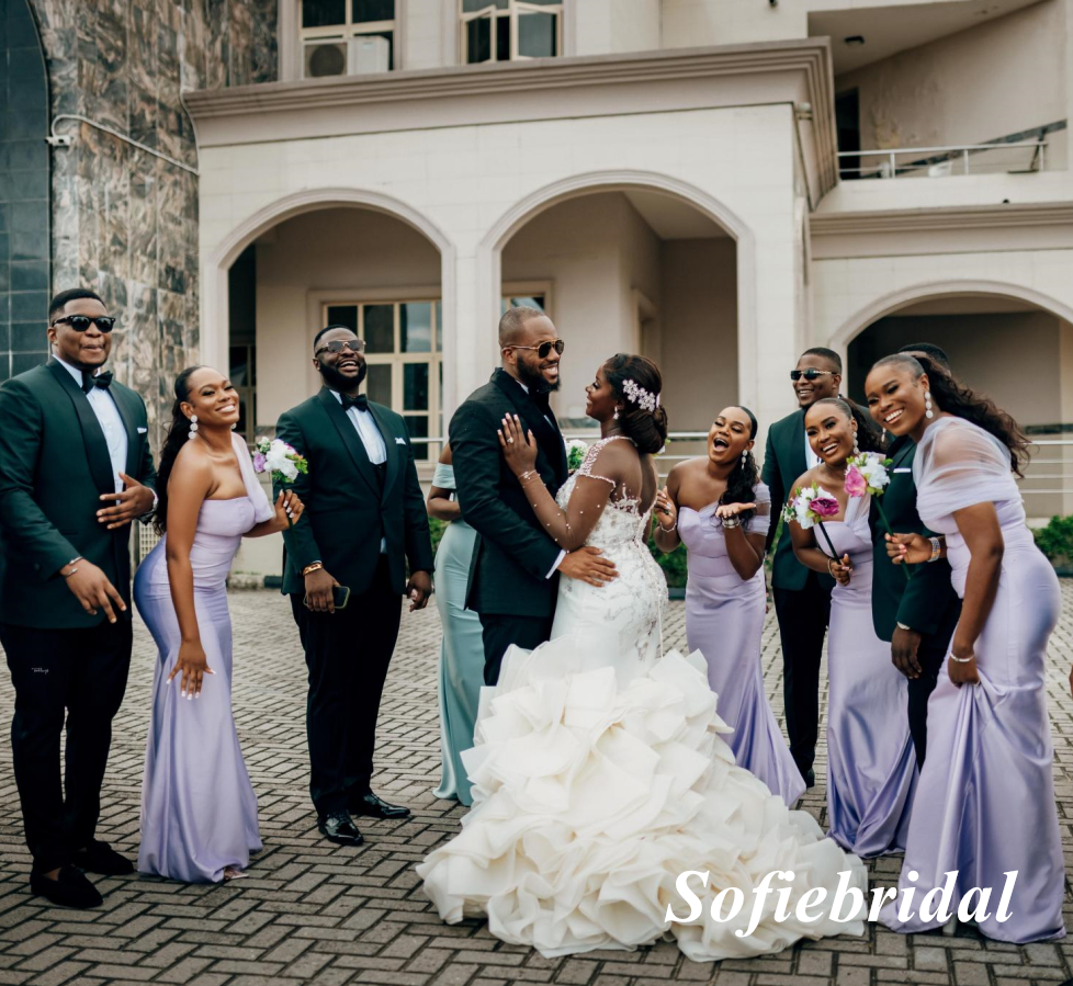 Sexy Soft Satin And Tulle One Shoulder Sleeveless Mermaid Floor Length Bridesmaid Dresses, SFWG00555