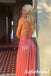 Shiny Special Fabric Spaghetti Straps Sleeveless A-Line Maxi Prom Dress, PD01142