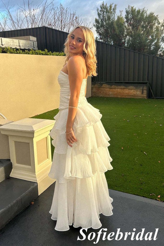 Sexy Sweetheart Sleeveless A-Line Maxi Prom Dress, PD01158