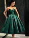 Sweetheart Tea-Length Ball Gown, Simple Cheap Homecoming Dress, HD0133
