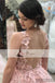 Blush Pink Tulle Appliques A-line Prom Dresses, Newest Arrival Prom Dress, Prom Dresses, PD0441