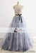 Gorgeous Lace Appliques Chiffon Prom Dresses, Unique Printed Chiffon Prom Dresses, PD0415