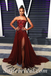 Sexy Chiffon Sweetheart Sleeveless Side Slit Mermaid Long Prom Dresses,SFPD0514