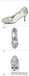Popular Sparkly Crystal High Heels Pointed Toe White Wedding Bridal Shoes, S011