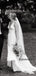 Spaghetti Straps V-neck Sleeveless Side Slit Long Wedding Dresses Online,SFWD0033