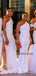 Sexy Mermaid Side Slit One Shoulder Long Bridesmaid Dresses Online,SFWG00377