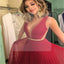 Sexy Red Backless Chiffon Prom Dresses, Cheap Prom Dresses,Custom Prom Dresses
