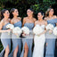 dusty blue bridesmaid dresses