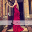 Elegant Backless Mermaid Jersey Ruffles Prom Dresses, Popular Prom Dresses , PD0392
