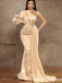 Sexy One-Shoulder Charmeuse Mermaid Prom Dress with Beadings,SFPD0206