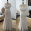 Vantage Sheath Appliques Cap Sleeve Tulle Wedding Dresses, WD0185