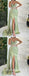 Gorgeous Satin Sweetheart V-Neck Sleeveless Side Slit Mermaid Long Prom Dresses,SFPD0561
