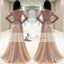 V-neck Rhinestone Beaded Long Side Slit Prom Dresses, New Arrival Prom Dress, Prom Dresses, PD0432