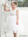 A-line Sleeveless Square  Neck Tea-Length Flower Girl Dresses, FG0108