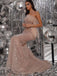 Elegant One-shoulder Mermaid Sequin Sparkly Long Prom Dresses,SFPD0137