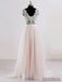 Cap Sleeves V Neck See Through A-line Cheap Wedding Dresses Online, WD342