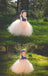 One Shoulder Blue flower Top Tulle Flower Girl Dresses, Lovely Tutu Dresses,  FG036