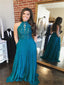 Lace Chiffon Prom Dresses, Beaded Prom Dresses, A-line Prom Dresses, Cheap Prom Dresses, PD0617