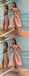 Sexy Sequin Top Satin Bottom Spaghetti Straps V-Neck Sleeveless A-Line Prom Dresses/Homecoming Dresses,SFPD0366