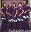 Sexy Grape Sleeveless Mermaid Floor Length Bridesmaid Dressses, SFWG00453
