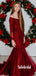 Sexy Off-shoulder Long Sleeve Mermaid Long Prom Dresses,SFPD0093