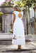Cap Sleeve V-neck Long A-line Lace Tulle Wedding Dresses, Open Back Wedding Dresses, WD0260