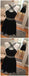 Sexy Backless Short Rhinestone Black Homecoming Dresses 2018, CM485