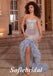 Sexy Sequin And Tulle Sweetheart V-Neck Sleeveless Side Slit Mermaid Long Prom Dresses,SFPD0729