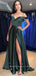 A-Line Off The Shoulder Split Side Cheap Long Prom Dresses Online,SFPD0040