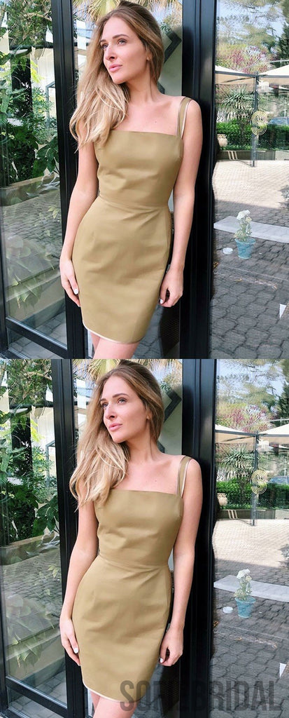 Hot Sale Sleeveless Sheath Simple Popular Homecoming Dress, HD0141