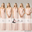 Light Pink Convertible Bridesmaid Dresses, A-line Bridesmaid Dresses, Cheap Bridesmaid Dresses, PD0502