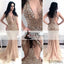 Sexy Deep V-neck Rhinestone Prom Dresses, Mermaid Prom Dresses, Popular Prom Dress, PD0418