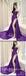 Sexy Purple Satin Sweetheart Sleeveless Side Slit Mermaid Long Prom Dresses ,SFPD0500