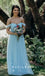 Simple A-Line Off The Shoulder Tulle Long Bridesmaid Dresses,SFWG0006