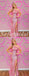 Sexy Pink Sequin One Shoulder Sleeveless Side Slit Mermaid Long Prom Dresses With Feather,SFPD0685