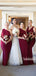 Simple One-shoulder Side Slit Cheap Bridesmaid Dresses Online,SFWG00372