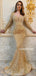 Sexy Sequin Mermaid Long Sleeve Long Prom Dresses Online,SFPD0117