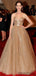 Sparkly A-line Floor-length Sweetheart Long Tulle Prom Dresses, PD0028