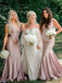 Popular Mermaid Spaghetti Straps Long Bridesmaid Dresses Online,SFWG00388