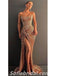 Sexy Sequin Sweetheart Sleeveless Side Slit Mermaid Long Prom Dresses With Pleats,SFPD0285
