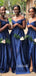 Sexy Off-shoulder A-line Side Slit Cheap Bridesmaid Dresses,SFWG00349