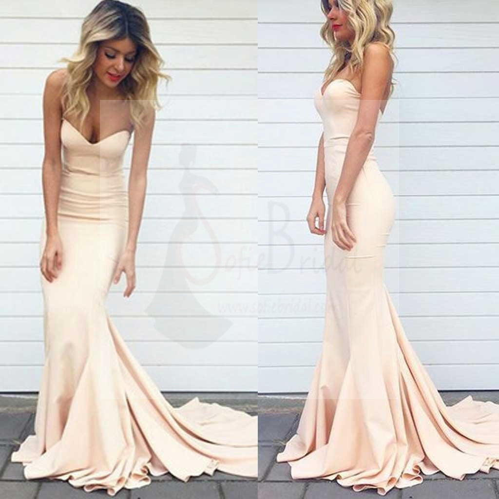 Online Simple Sweet Heart Mermaid Sexy Junior Cheap Long Occasion Dress for Wedding Party Prom, WG99